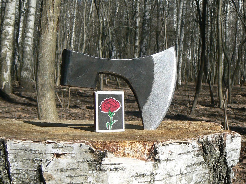 Средний кованый топор без топорища